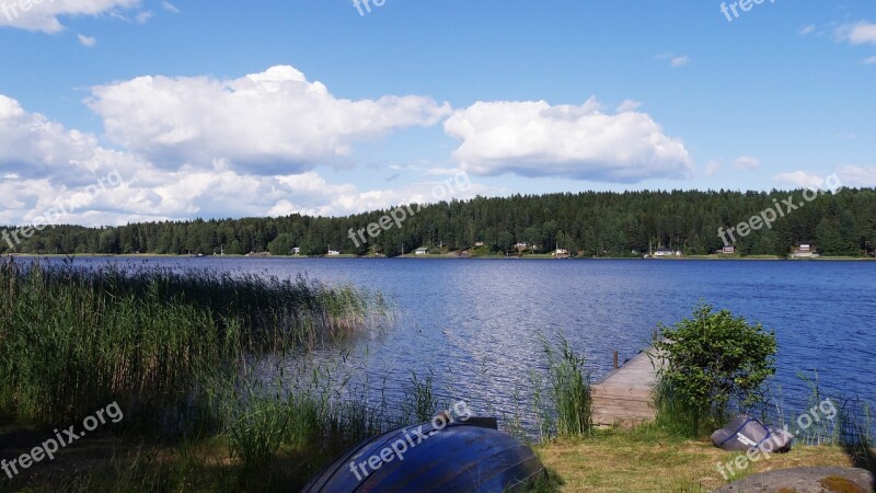 Sweden Water Värmland Idyll Lake