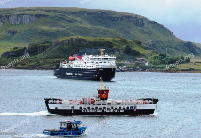 Scotland Oban Ferry Calmac Caledonian Macbrayne