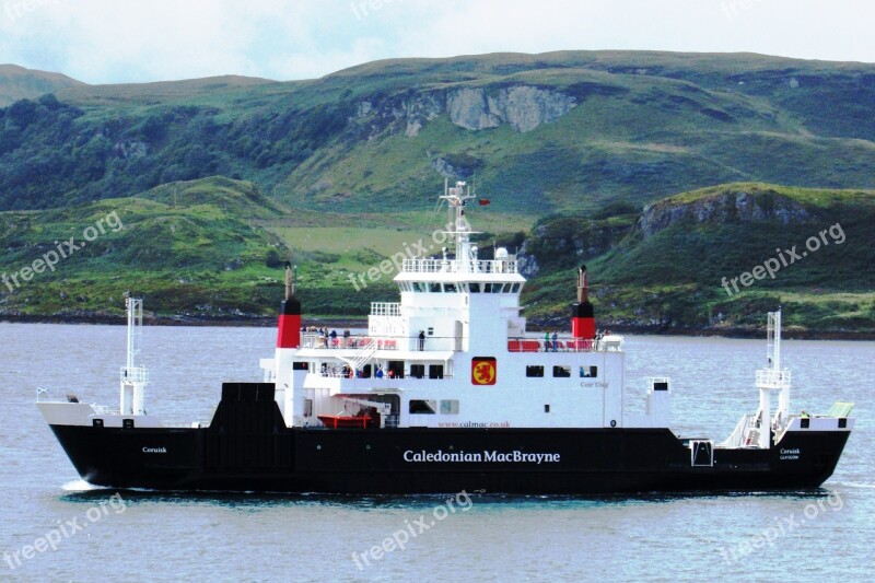 Scotland Oban Ferry Calmac Caledonian Macbrayne