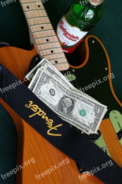 Guitar Music Musical Instrument Dollar Beer