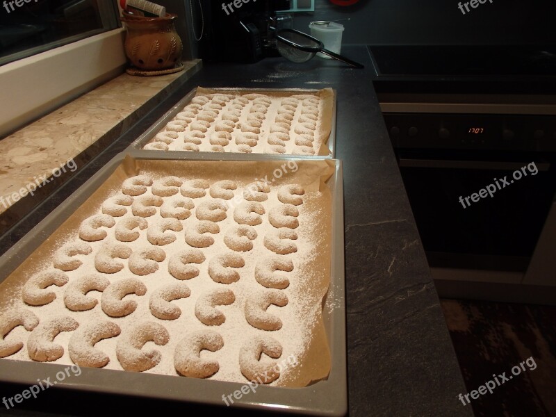 Bake Christmas Vanillekipferl Baking Tray Sugar