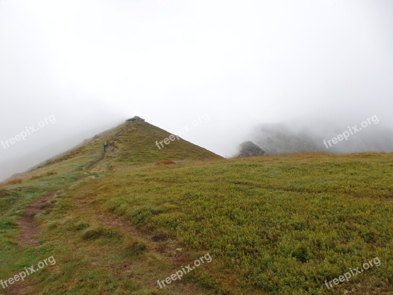 Mountains Rotten Men Tauern Styria Austria Fog