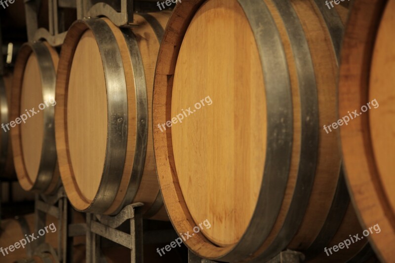 Wine Oak Barrels Free Photos