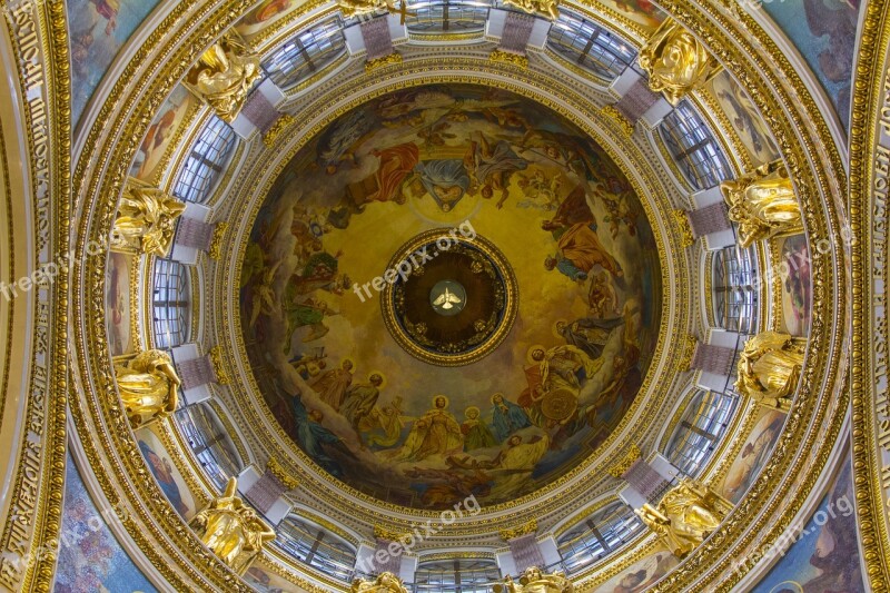 Kazan Cathedral Church Fresco Temple Architecture