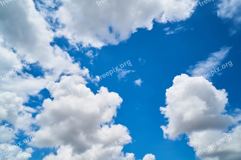 Cloud Blue Background Composition Space