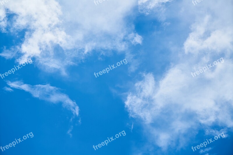 Cloud Blue Background Composition Space