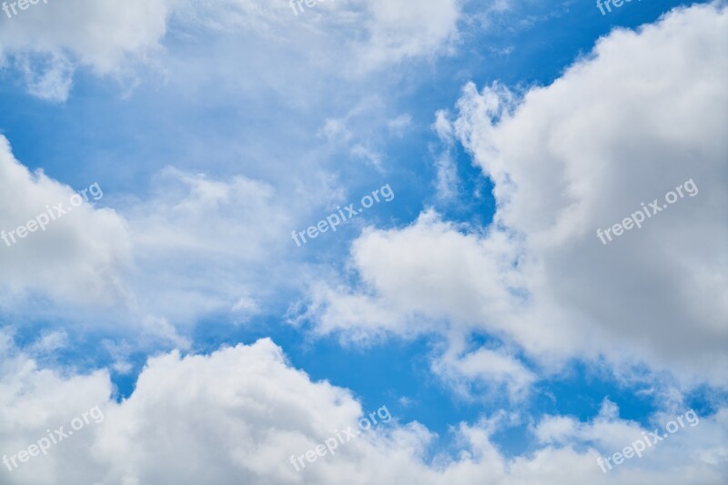 Cloud Blue Background Composition Space