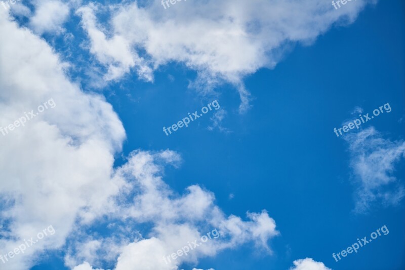 Cloud Blue Background Composition Space