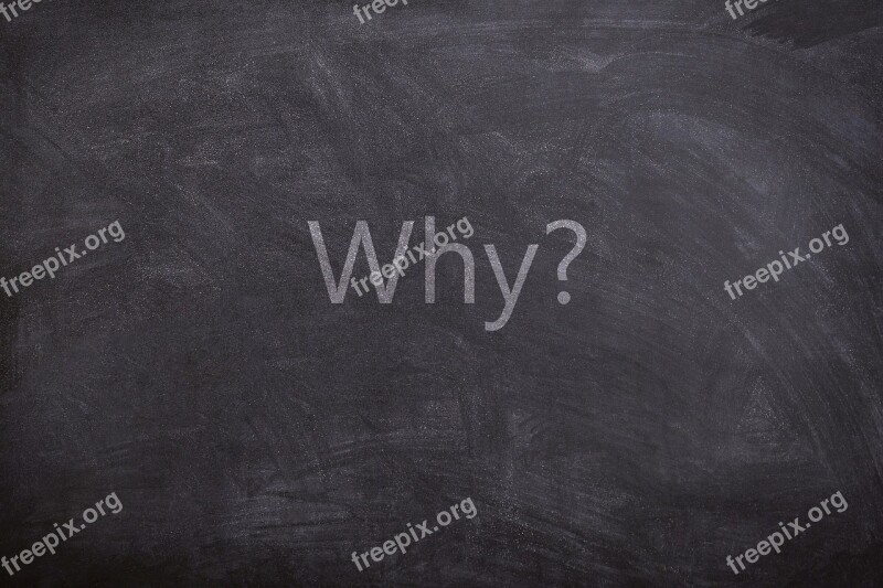 Why Questions Text Chalkboard Texture