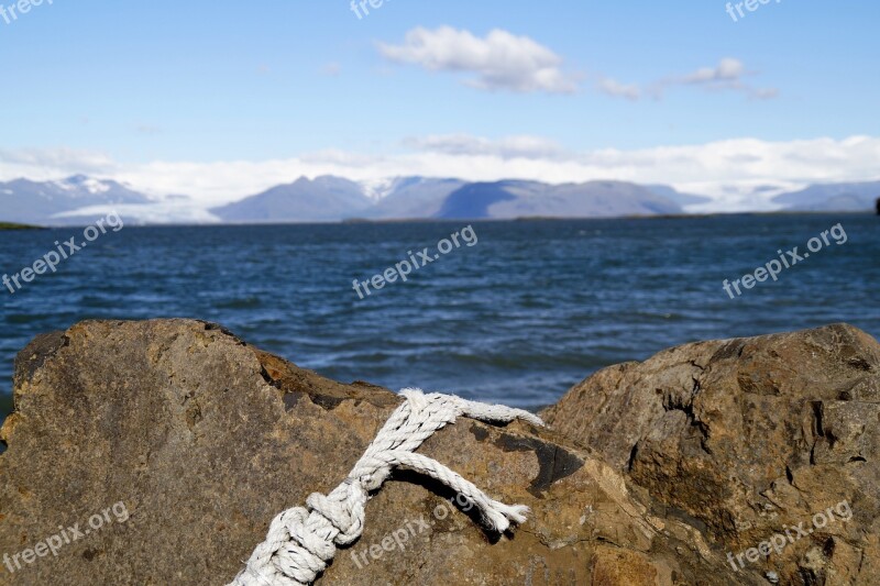 Iceland Sea Rock Nature Beach