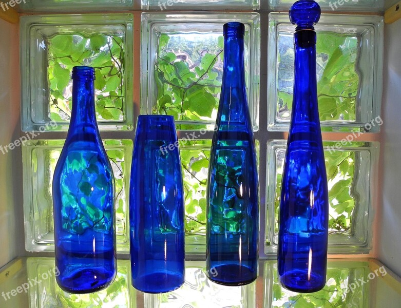 Bottle Glass Decoration Colored Glass Transparent