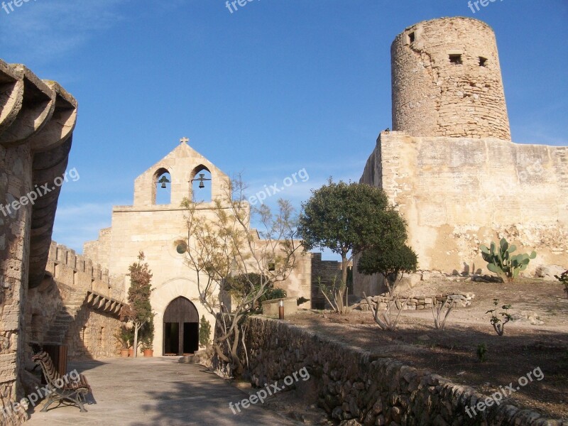 Mallorca Bells Bell Tower Outlook Fortress