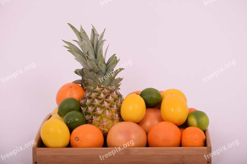 Pineapple Tangerine Orange Grapefruit Lemon