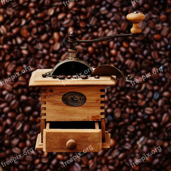 Grinder Coffee Coffee Beans Delicious Enjoy