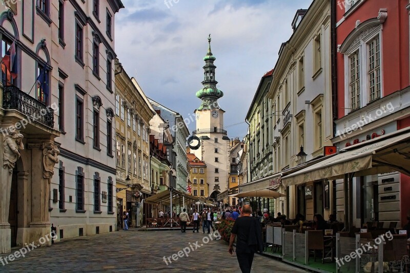 Bratislava Slovakia The Capital City Of St Michael's Street Free Photos