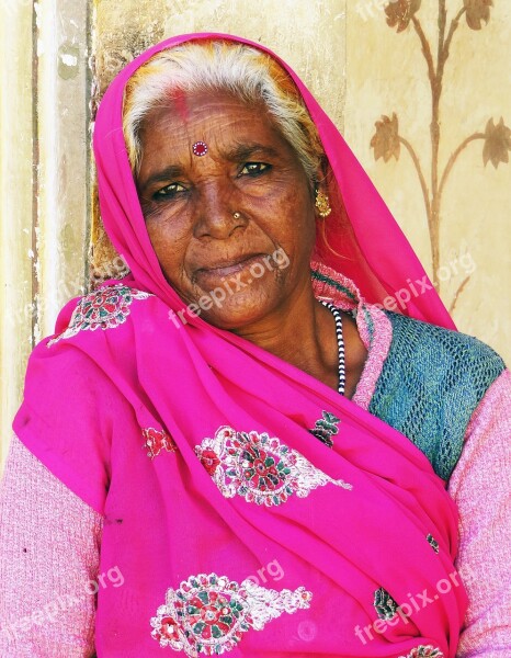 Woman Indian Woman Portrait India Person