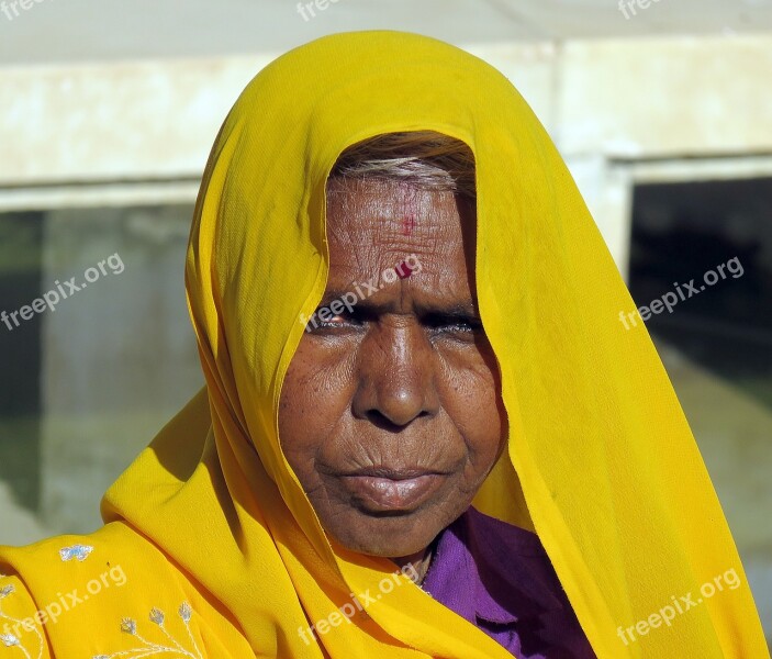 Woman Indian Woman Portrait India Person