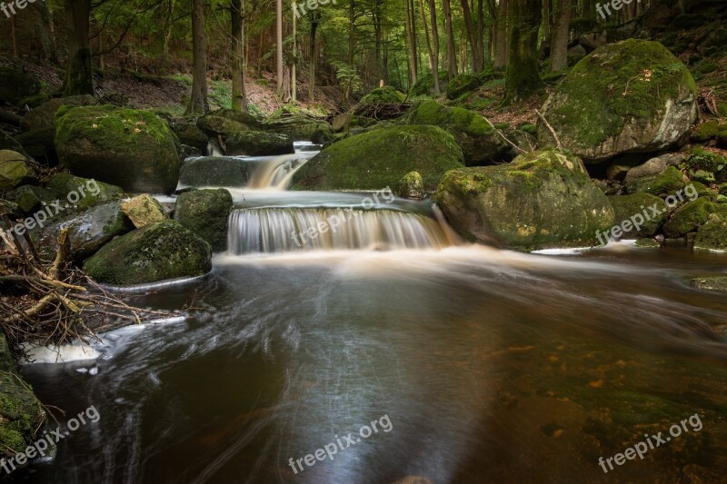 Long Exposure Landscape Waters River Flow