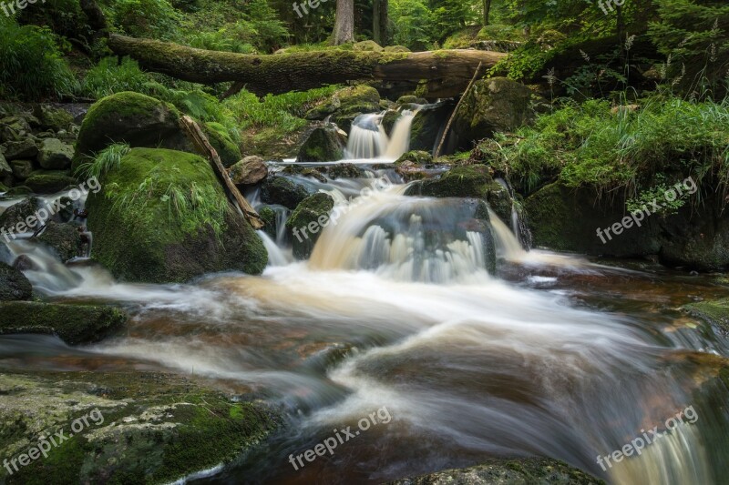 Long Exposure Landscape Waters River Flow