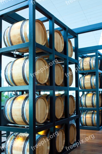 Wine Wine Barrel Wooden Barrels Stock Winemaker