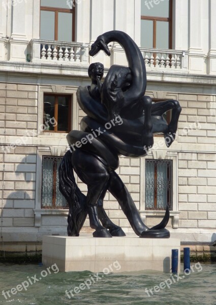 Venice Canale Grande Sculpture Water Waterway