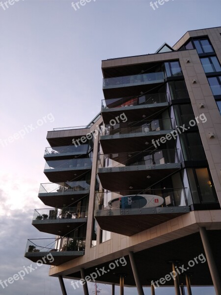 Oslo Tjuvholmen Architecture House Balcony