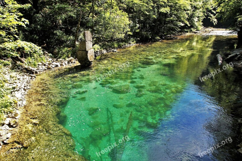 The Vintgar Gorge Vintgar Slovenia River Wild Water