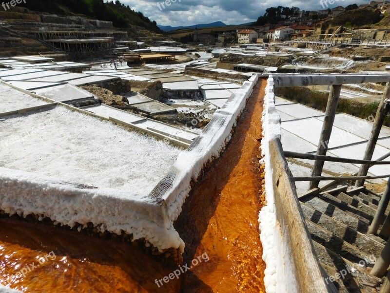 Salt Mine Saltworks Saline Mineral