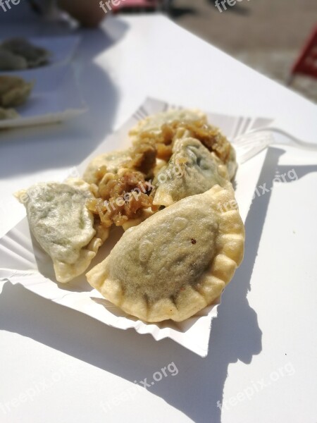 Dumplings Dumpling Gyoza Russian Outdoor