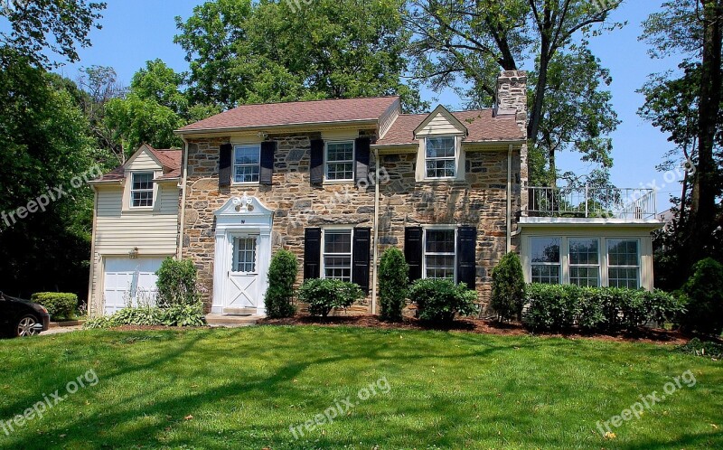 Stone House Old Home Sunny House Old Architecture