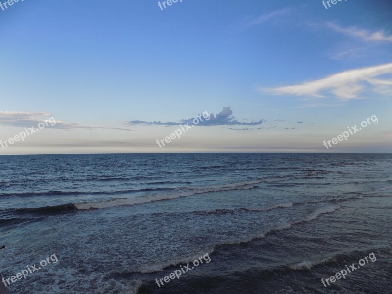 Ocean Sunset Beach Sky Wave Coast