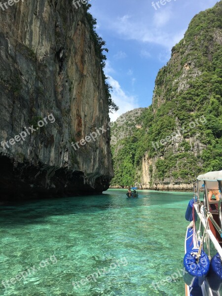 Phi Phi Islands Phuket Thailand Sea Tropical