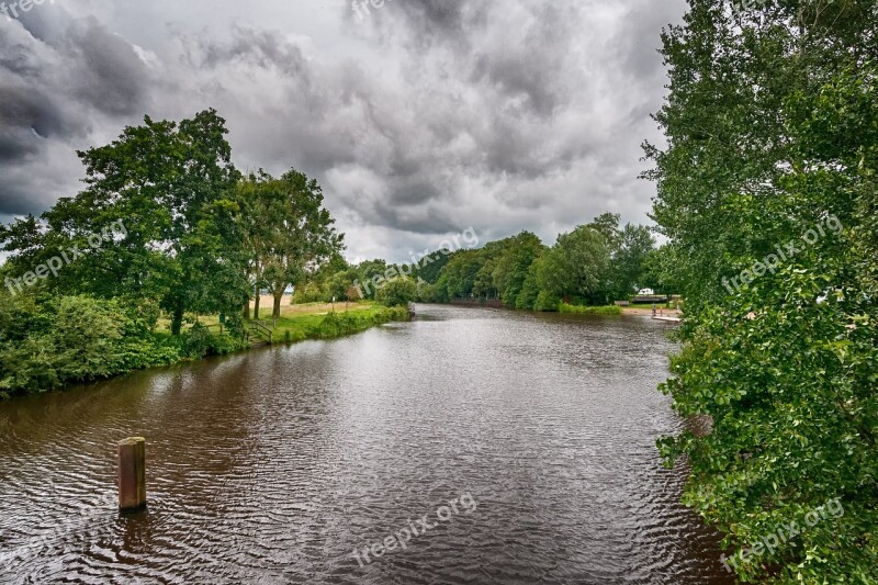 Hamme Neu-helgoland Worpswede Lower Saxony River