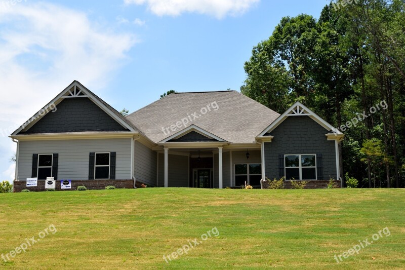 New Home Construction Wood House Home