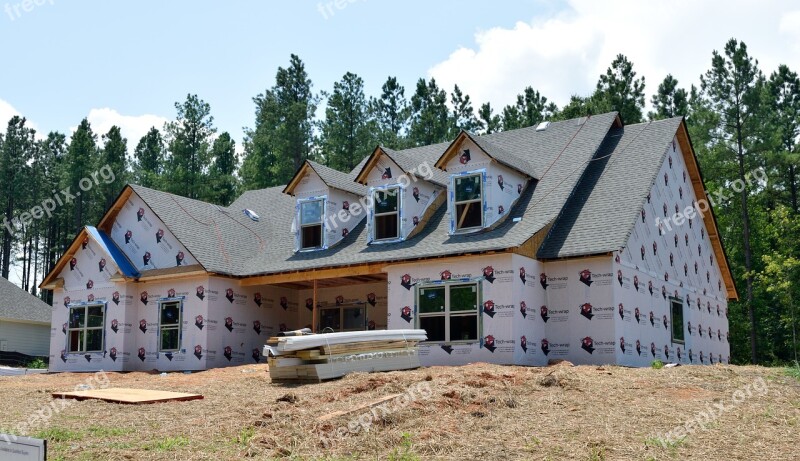 New Home Construction Wood House Home