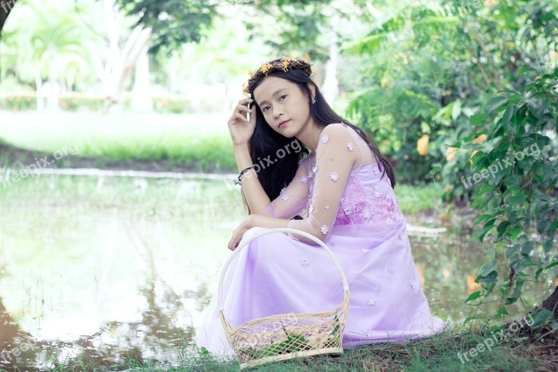 Forest Princess Beautiful Girl Girl Vietnames Free Photos