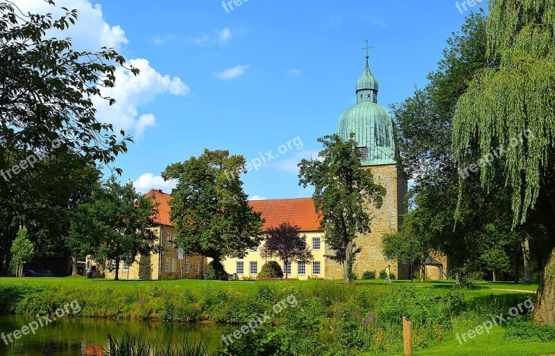 Schloss Fürstenau Lower Saxony Landscape Osnabrück Fürstenau