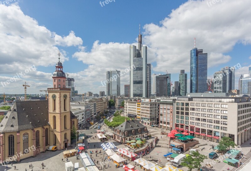 Frankfurt Hauptwache St Catherine's Church City Places Of Interest