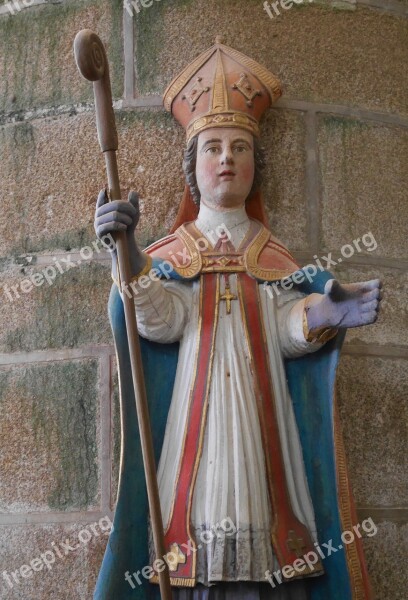 Statue Church Saint Maurice Locronan Brittany