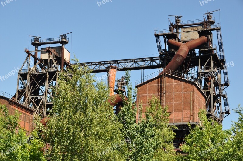 Industrial Plant Old Ruhr Area Duisburg Landscape Park