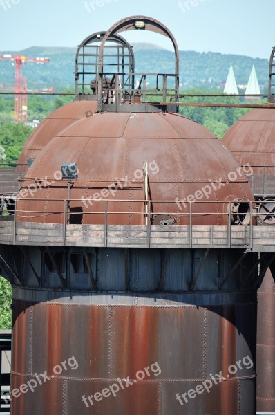 Industrial Plant Ruhr Area Old Rust Duisburg