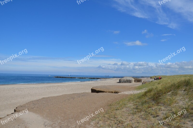 Denmark Beach Sea North Sea Sand