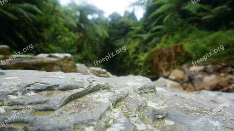 Stone Nature Bogor Water Longexposure