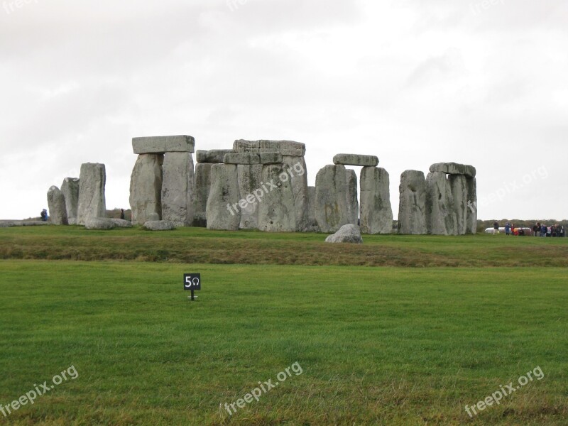 Stone Stone Henge Ruin Uk Atmospheric