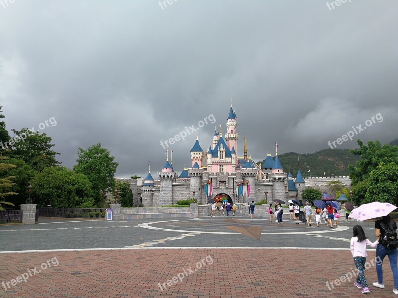 Hong Kong Disney Castle Free Photos