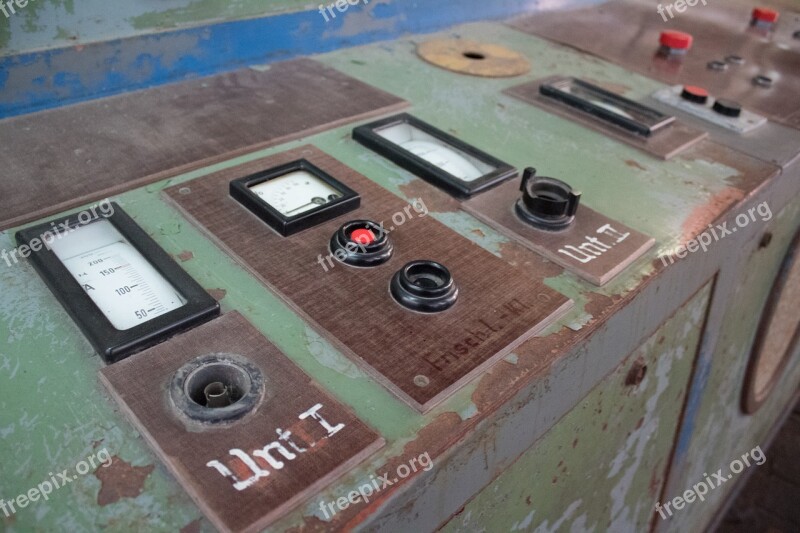 Metal Factory Buttons Ad Switchgear