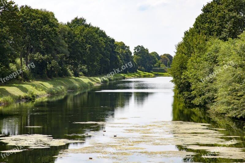 Channel Nature Water Landscape Trees