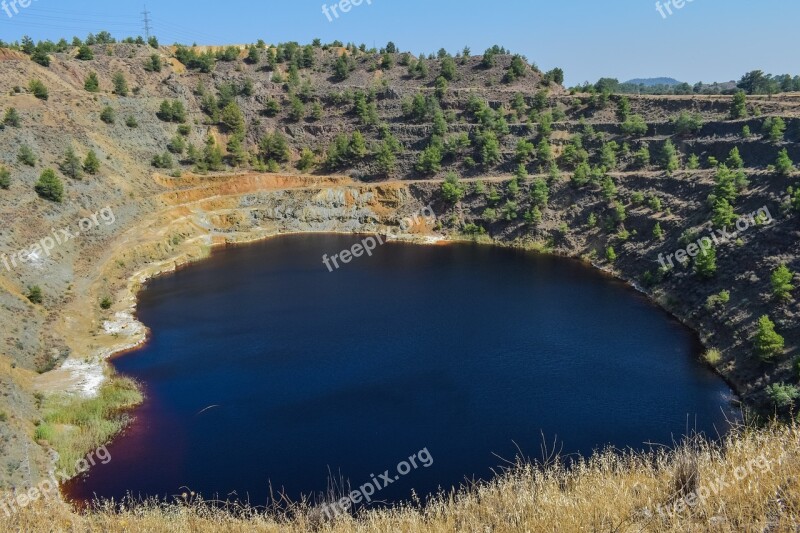 Acid Lake Mine Environment Industry Dangerous