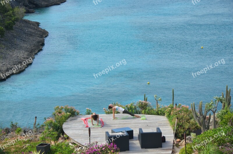 Yoga Anguilla Little Bay Sea Ocean