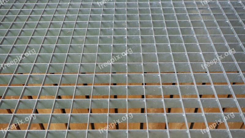 Grid Metal Geometry Lines Pattern